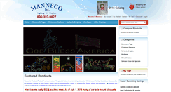 Desktop Screenshot of manneco.com