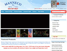 Tablet Screenshot of manneco.com